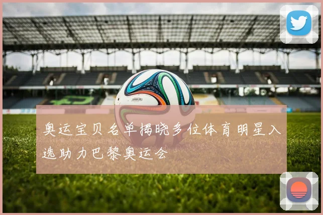 奥运宝贝名单揭晓多位体育明星入选助力巴黎奥运会